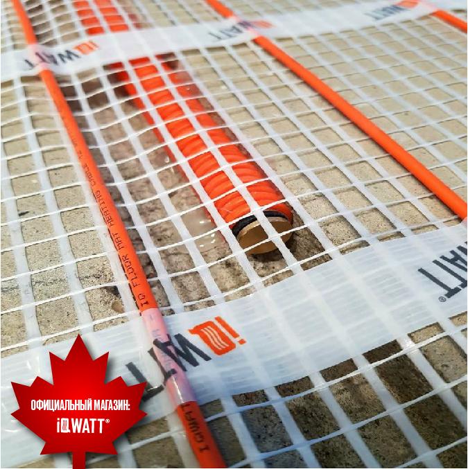 Тонкий самоклеящийся греющий мат IQ FLOOR MAT 150 Вт/м.кв - 2,0м²